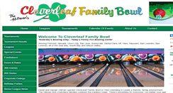 Desktop Screenshot of cloverleafbowl.com